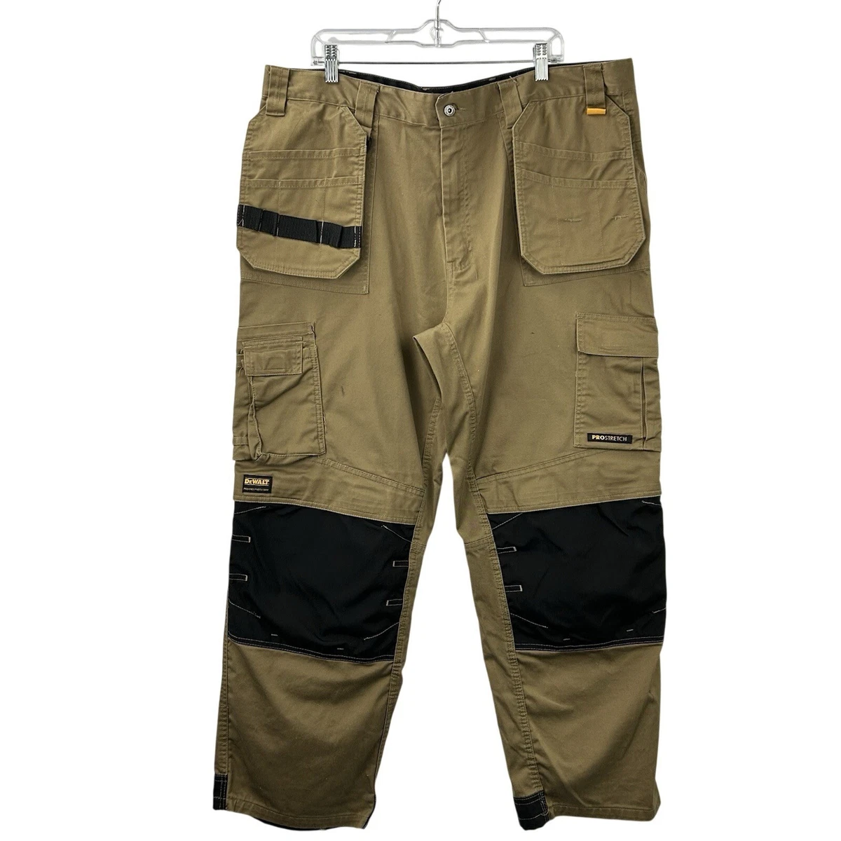 Pantalones Trabajo Dewalt DEWALT Albany Trousers Pantalones De Utilidades De Trabajo, Gris/Negro, 36W Para Hombre Bolsillos Pistoleros Herramientas
