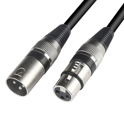3Pin Balanced XLRs Male to Female Microphones Cable Metal Connectors for Studio