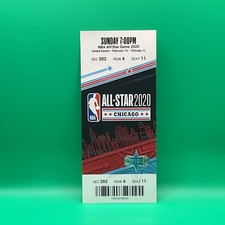 2020 NBA ALL-STAR GAME FULL TICKET STUB KOBE BRYANT TRIBUTE & 1ST KOBE MVP AWARD