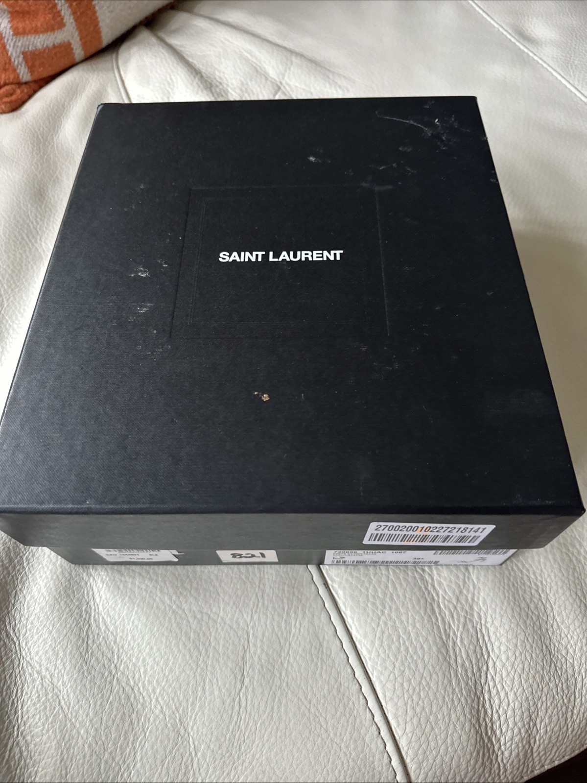 AUTENTICA scatola vuota per scarpe Saint Laurent più sacchetti antipolvere e carte autentiche