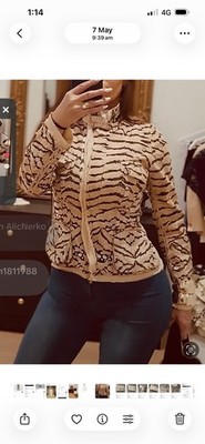 Roberto Cavalli Animal Print Silk Jacket