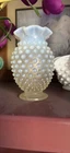 Vintage Hobnail Milk Glass Bud Vase