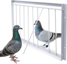 1 jaula para pájaros, trampa de acero inoxidable para palomas, puerta con barras