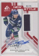 2021-22 SP Game Used CHL Edition New Style Jersey 5/25 Conner Roulette Auto h8y