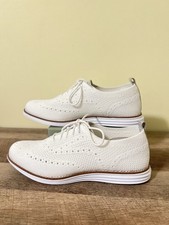 Cole Haan GrandPro Stitchlite Oxford Shoes White Knit 8.5B Women  s Lightweight