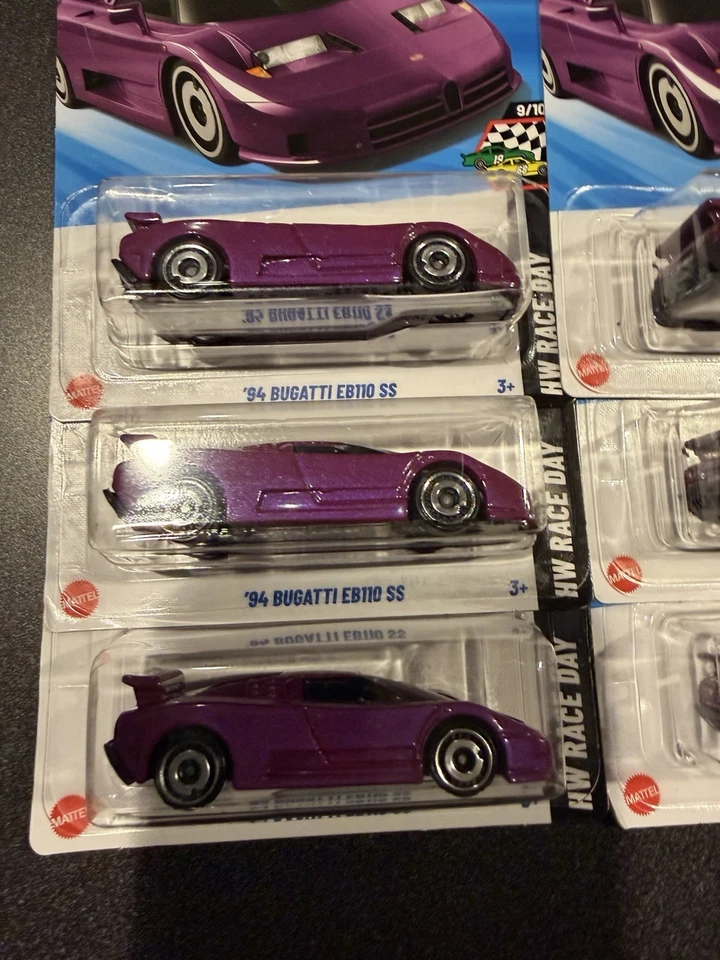 New Lot Of 9*Hot Wheels ’94 Bugatti EB110 SS Purple HW Race Day 2025 #221/250 - Image 2 of 4
