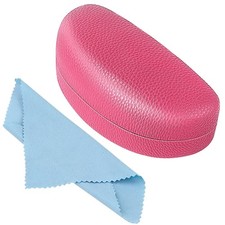 bvya Hard Shell Sunglasses Case with Cleaning Cloth, Leather Extra Large Glas...