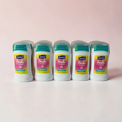 Suave Fresh Vibes Deodorant Stick Awesome Blossom Scent, 1.2 oz, 10 Pack