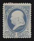 CKStamps: US Stamps Collection Scott#206 1c Franklin Mint H OG
