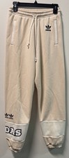 Adidas L131315 Womens Ivory Originals Logo Play Jogger Pants Size Small
