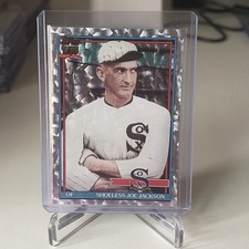 2026 Topps Series 1 - 1991 Topps Baseball Joe Jackson #T91-27 Crackle Foilboard