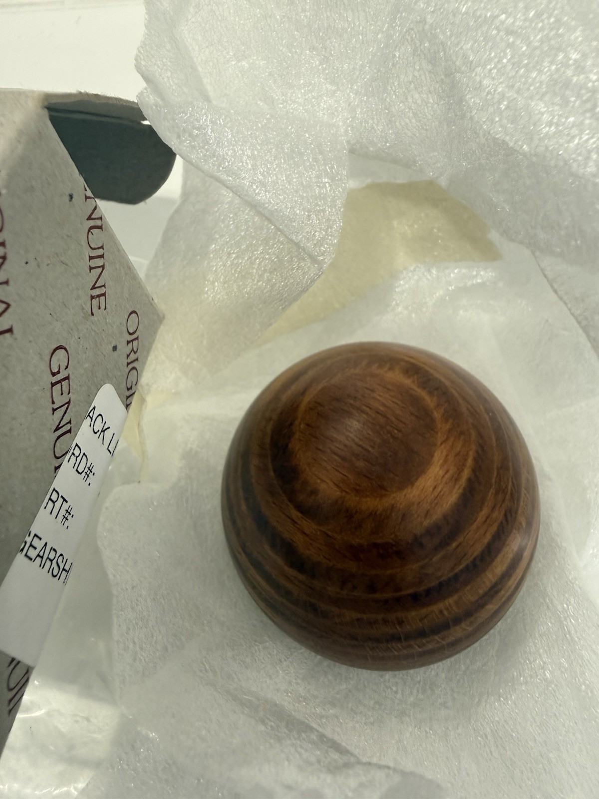 Porsche Carrera GT Original NOS Wood Shift Knob