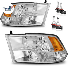 Headlights for 2009-2018 Dodge Ram 1500, for 2010-2018 Dodge Ram 2500 3500 with