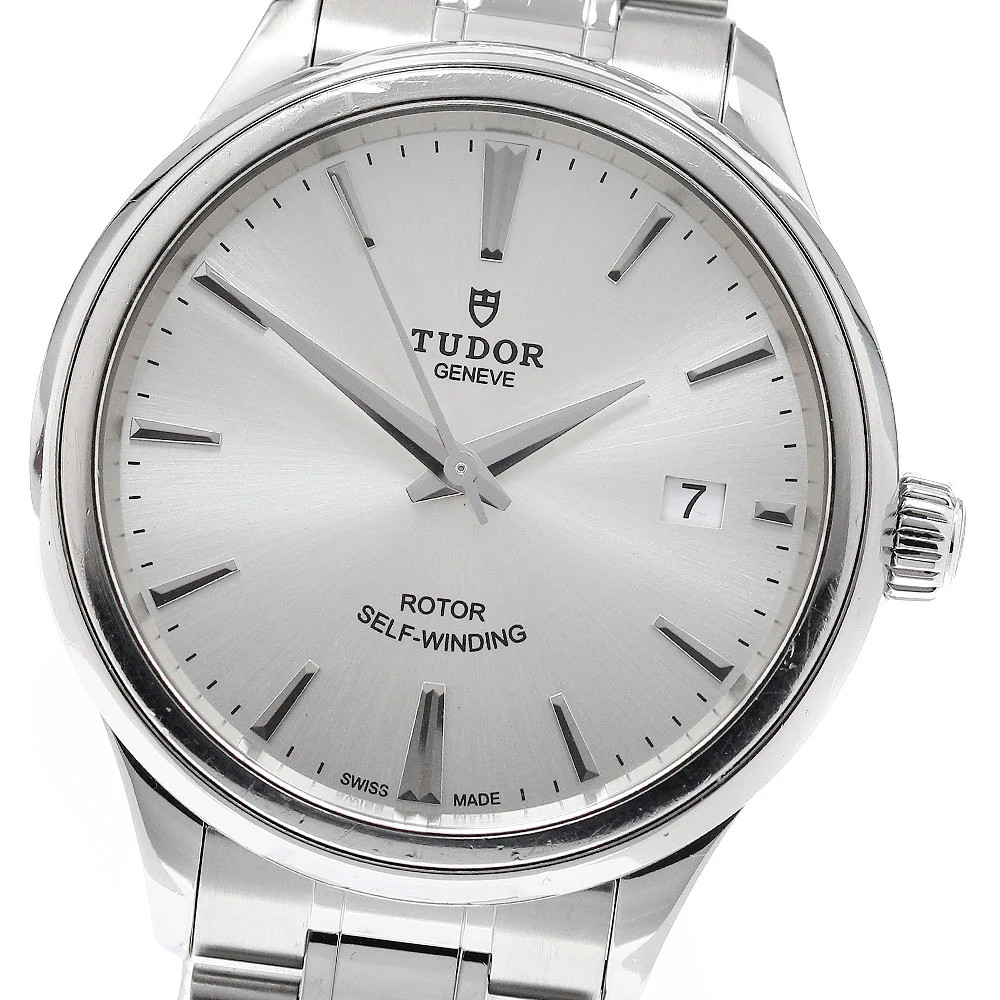Tudor style Date 12500 Silver TO331547