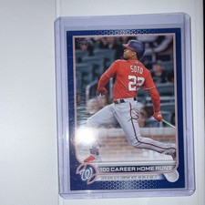 Topps 2022 Update Series Juan Soto 100 Career Home Runs Nationals #US68
