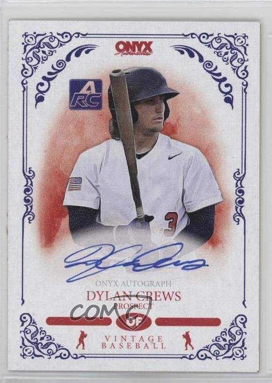 2022 Onyx Vintage Blue Ink Dylan Crews #VADC Auto 4f5