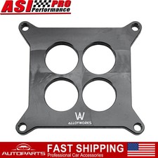 12 Ported Aluminum 4-hole Carburetor Spacer Fit Holley Carb Chevy 4bbl Sbcbbc 12 Ported Aluminum 4-hole Carburetor Spacer Fit Holley Carb Chevy 4bbl Sbcbbc