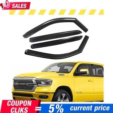 Truck Accessories Smoke Extra Durable 4pcs Set In-Channel Rain Guards Durable