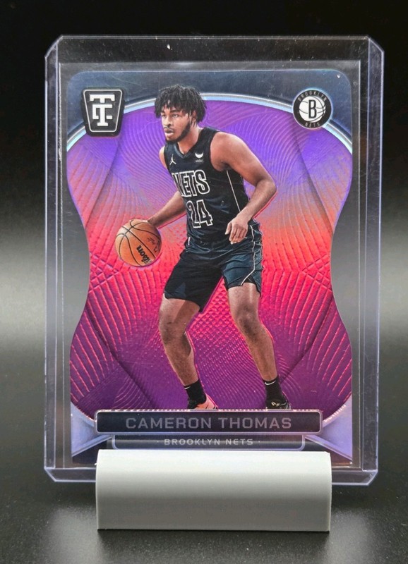 2024-25 Totally Certified Cameron Thomas #42 Die Cut Purple /49 Milwaukee Bucks