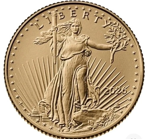2026 American Gold Eagle 1/10 oz $5 - BU