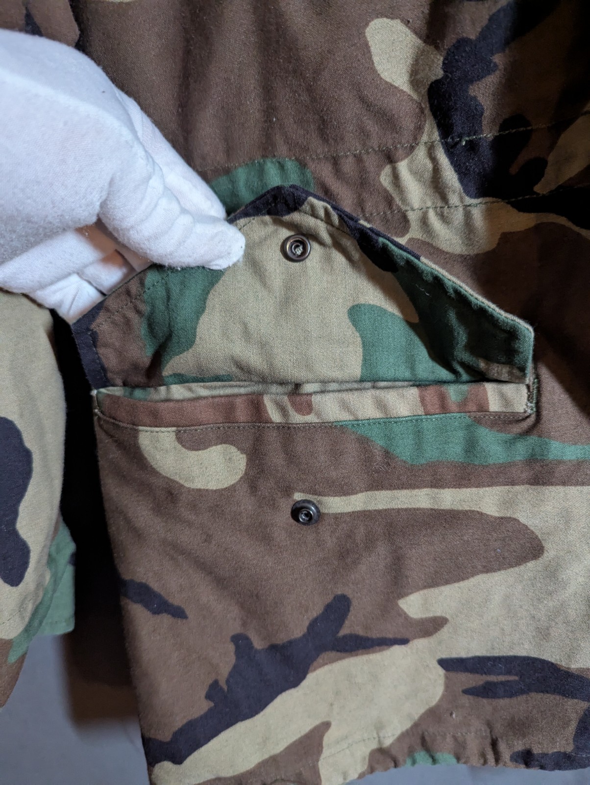 VTG M65 Field Jacket Medium Regular Woodland Camo… - image 7