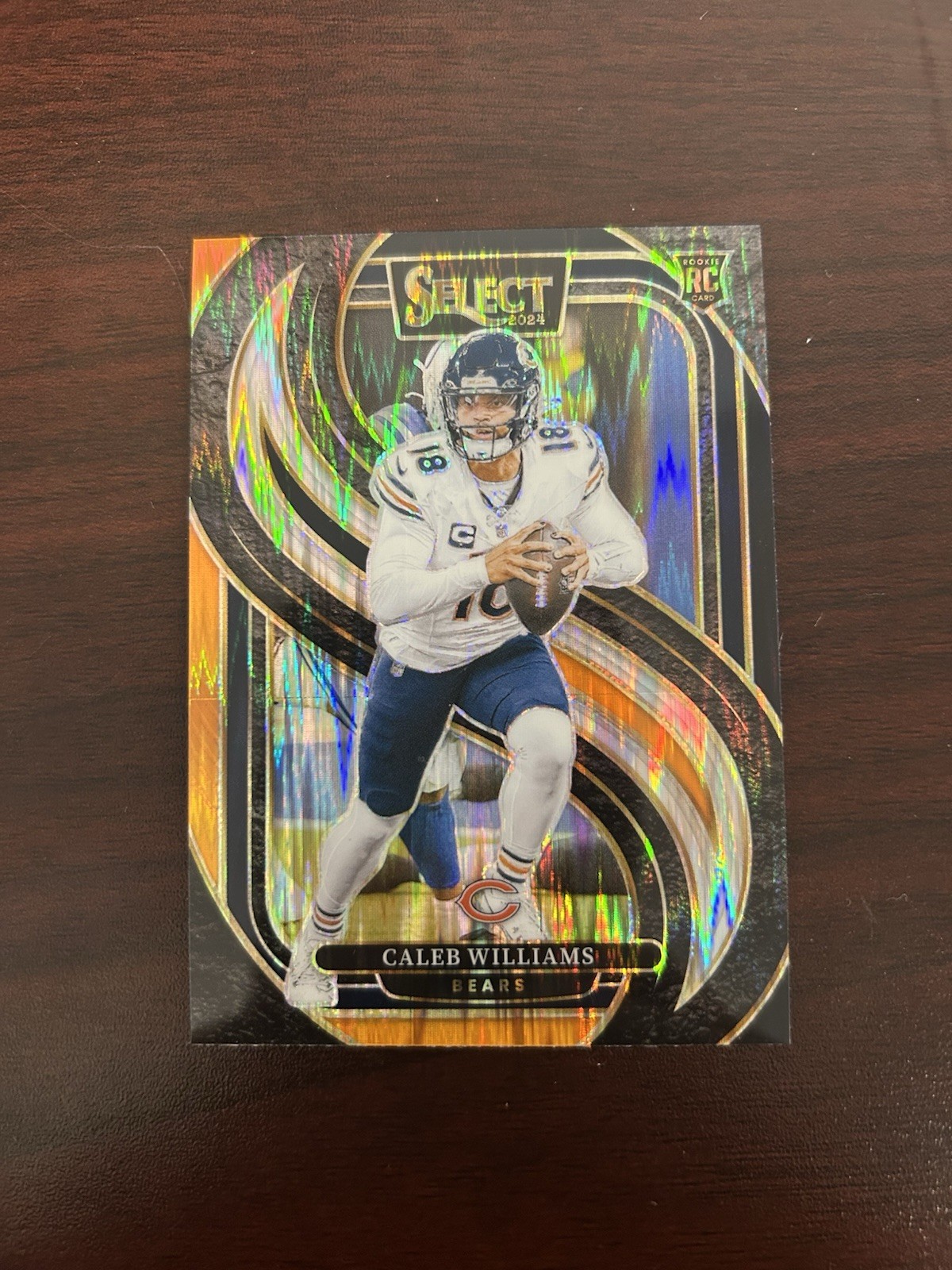 2024 Select Caleb Williams Premier RC Black and Orange Prizm Shock #114 Bears