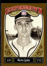 2013 Panini Cooperstown #63 WARREN SPAHN Milwaukee Braves HoF G8