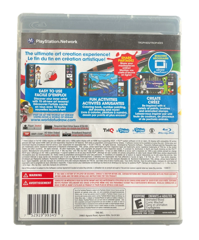 uDraw - Studio Instant Artist (PlayStation 3/PS3) Tested & Working 💯 Mint! - Image 2 of 4
