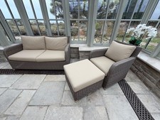 Indian Ocean Sofa and Chair/ Footstool
