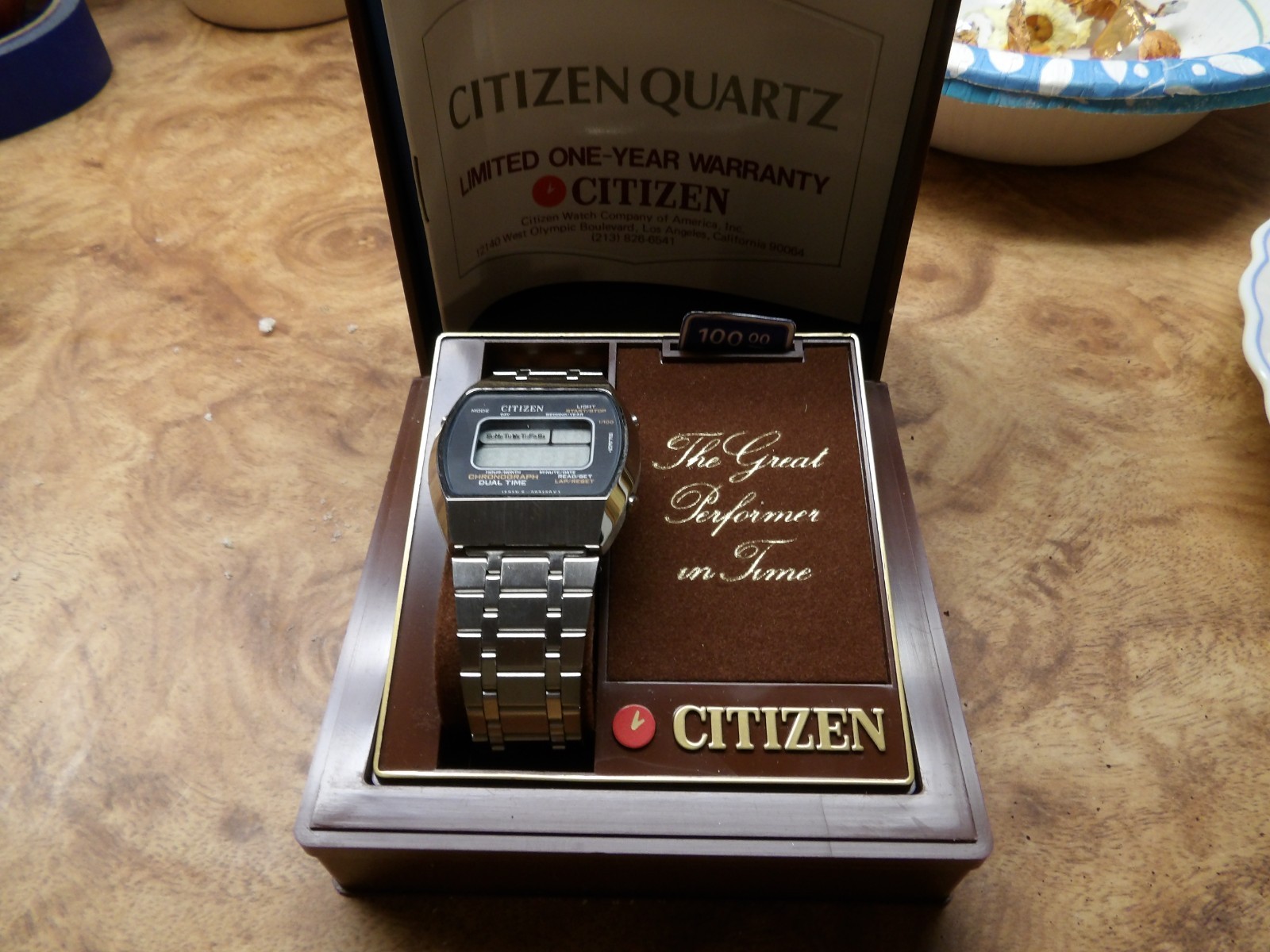 Citizen 41-2074 Quartz Digital Vintage Watch ALM310ADM2 NEW OLD STOCK FREE SHIP