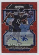 2021 Panini Prizm Rookie Red Wave 60/149 Dez Fitzpatrick #366 Auto 1by6