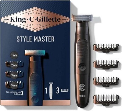 KING C. GILLETTE Style Master Trimmer Schwarz Elektrorasierer