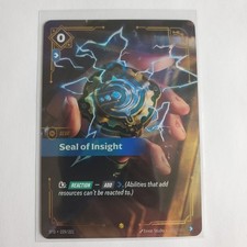 Seal of Insight 229/221 Overnumbered - Riftbound Origins - Near Mint English — live eBay listing