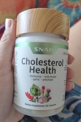 SNAP Cholesterol Health Berberine Milk Thistle 60 Caps exp Dec 2028