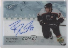 2007-08 Upper Deck Ice Glacial Graphs Ryan Parent #GG-RP Auto 0f8