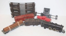 Vintage American Flyer S Gauge Train Set Reading 300 Engine 630,633,42597 Tracks