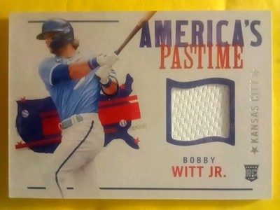 Bobby Witt Jr 2022 Panini America's Pastime Swatches Rookie Jersey Patch RC READ