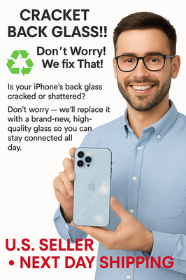   iPhone 8 16 Pro Max Back Glass Replacement | Laser Repair  MAIL- IN SERVICE