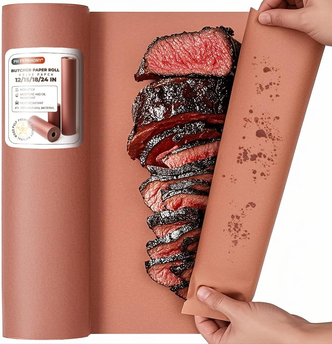 Pink Butcher Paper Roll 18" X 960" (80') for Smoker BBQ Grilling Smoking Meat Un