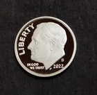 2022 S Roosevelt Dime Gem Silver Proof .999 Fine Silver    Lot  4744