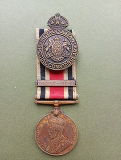 WW1 Police Special Constable Metropolitan George V Medal Harry Farrant