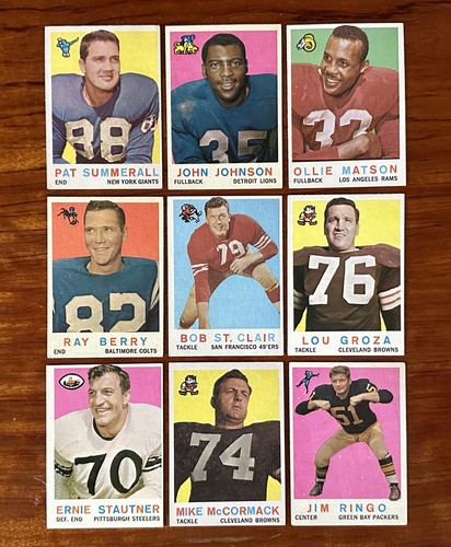 1959 TOPPS FOOTBALL NEAR COMPLETE SET 173/176 VG/VG EX HOF’S, STARS, RC’S - Picture 5 of 15