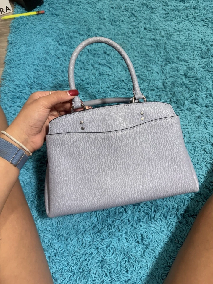 Coach Baby Blue Leather Handbag Purse - Image 4 of 4