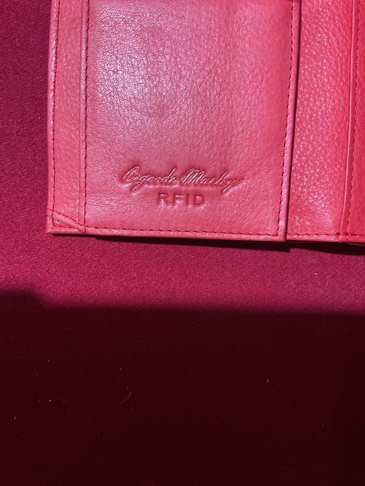 Cartera de cuero a presión Osgoode Marley para mujer con múltiples rayas RFID 5" NUEVA CON ETIQUETAS $55 ($95) Foto 4 de 4