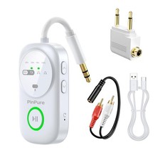 Bluetooth 5.4 Transmitter Receiver for 2 AirPods/Headphones, 2-in-1 Wireless ...