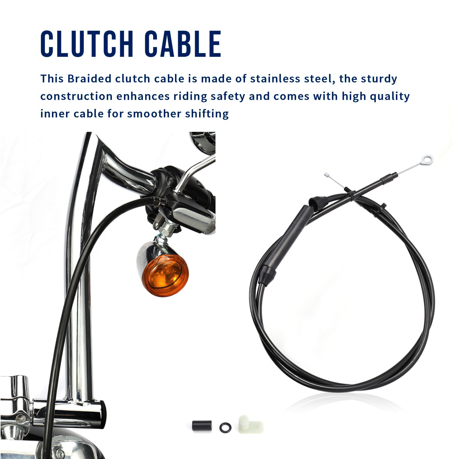 Handlebar Extended Cable Kit Brake Line Clutch Cable Throttle Cables