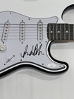 RICK ASTLEY SIGNED CUSTOM NEVER GONNA GIVE YOU UP ELECTRIC GUITAR PROOF JSA COA — photo 2
