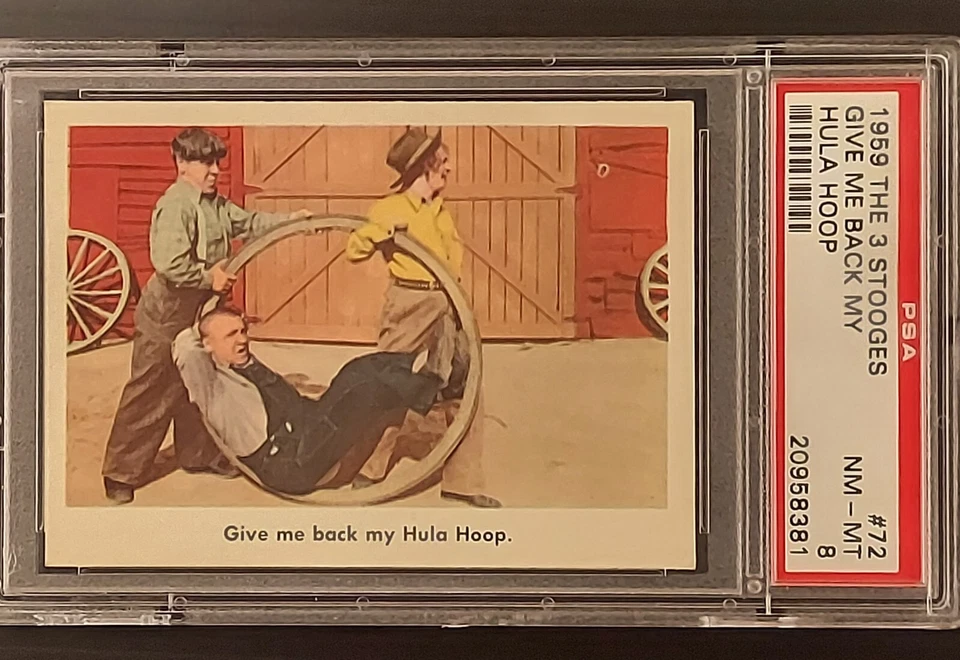 1959 Fleer The 3 Stooges 'Give Me Back My Hula Hoop' #72 PSA Graded - Image 2 of 3