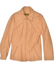 Douglas Womens Leather Jacket It 46 Large Brown Leather Ap05