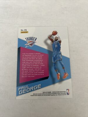 2018-19 Panini Revolution Shock Wave #25 Paul George | eBay